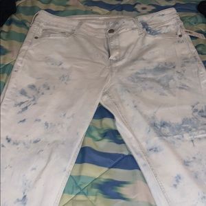 old navy rockstar tie dye jeans